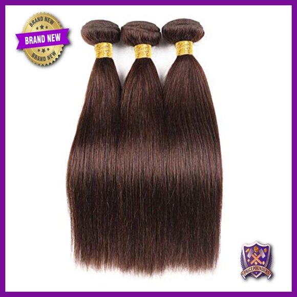 Straight Brazilian Human Hair Extensions 14-18 Inch No Tangle Weave